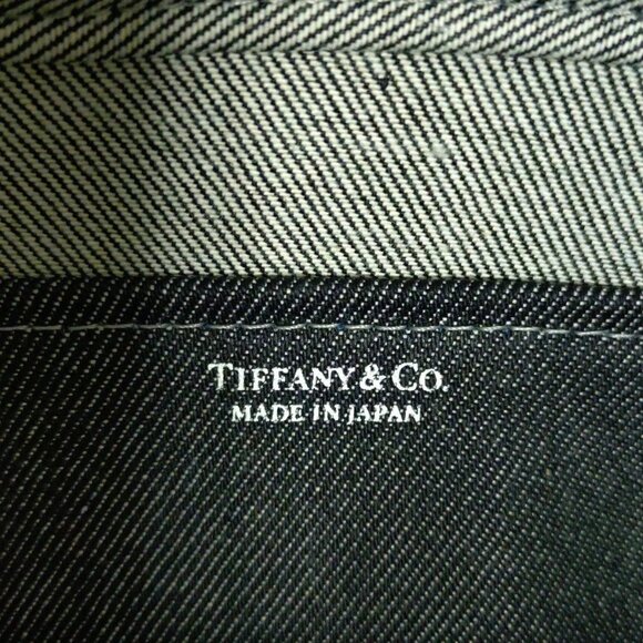 Auth TIFFANY&Co. - Dark Gray Silver Denim Tote Bag - Picture 8 of 8